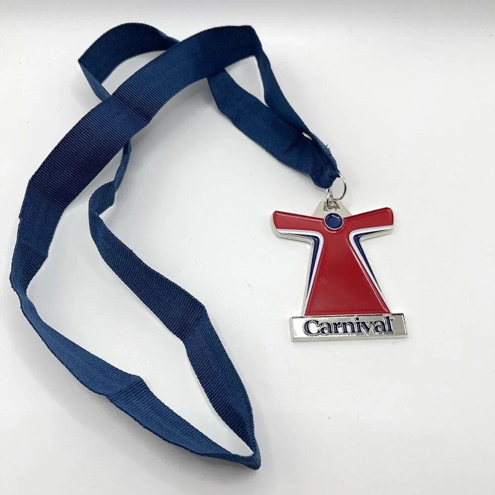 NEWEST CARNIVAL CRUISE LINE Ship Medal Ribbon CHOOSE FUN Souvenir Prize Funnel‎
